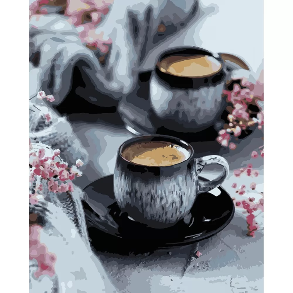 Картина по номерам Идейка Кофе на двоих 40x50 см (skl-КНО5548)