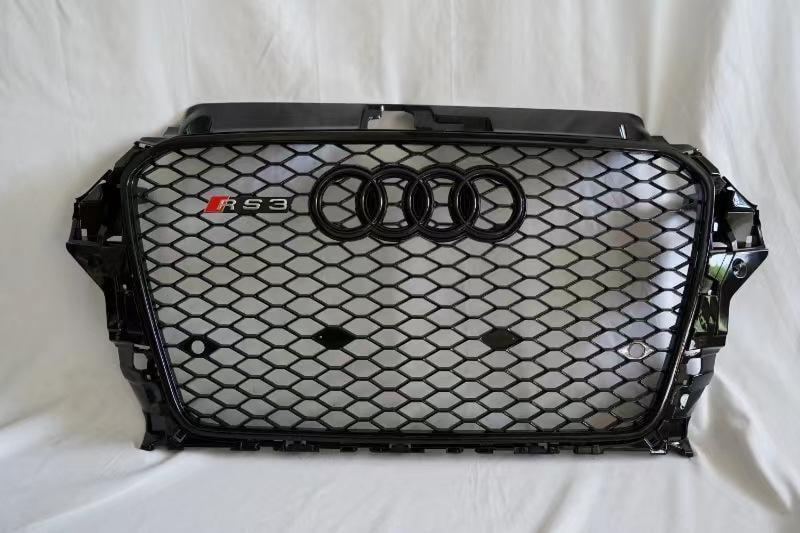 Решітка передня GT Tuning для Audi A3 RS-Style 2012-2020 рр. пластик Чорний (26690112)