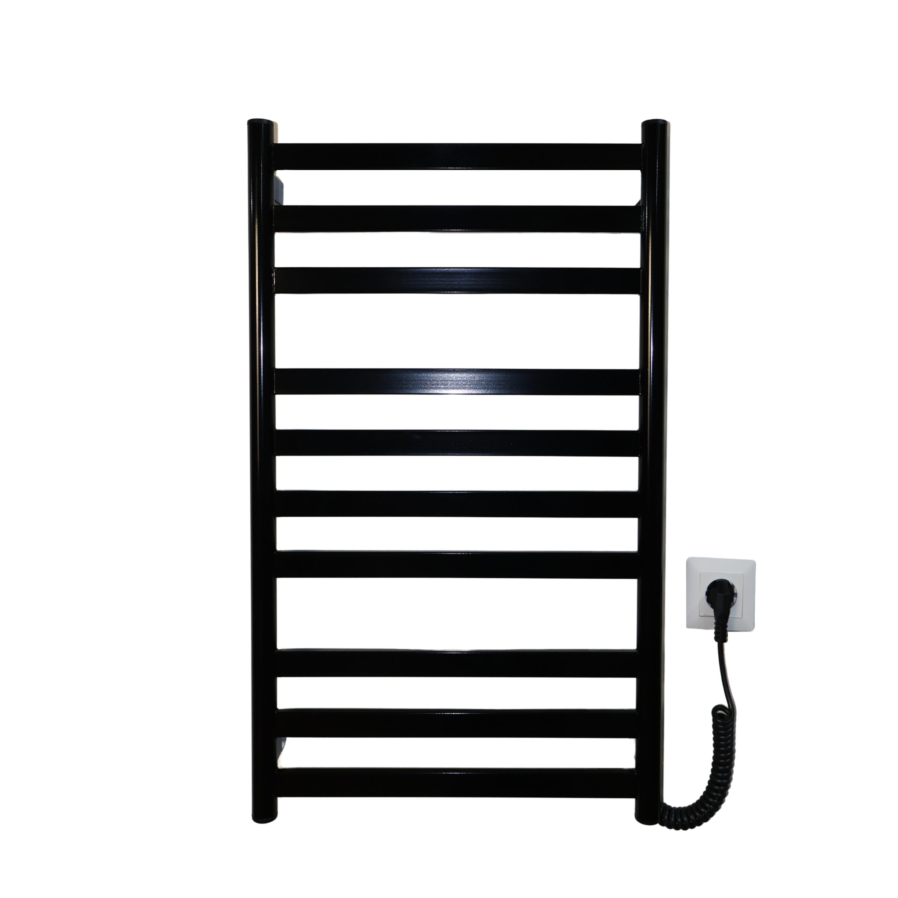 Полотенцесушитель электрический Carino Миа 790x490 мм Черный глянец (M7949LBG)
