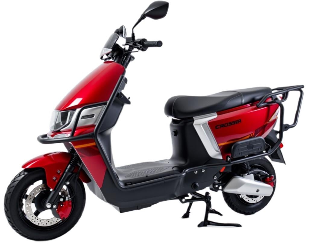 Электроскутер Crosser CR-13 аккумуляторный 72V 24 Ah 2000W Красный (2104619496)