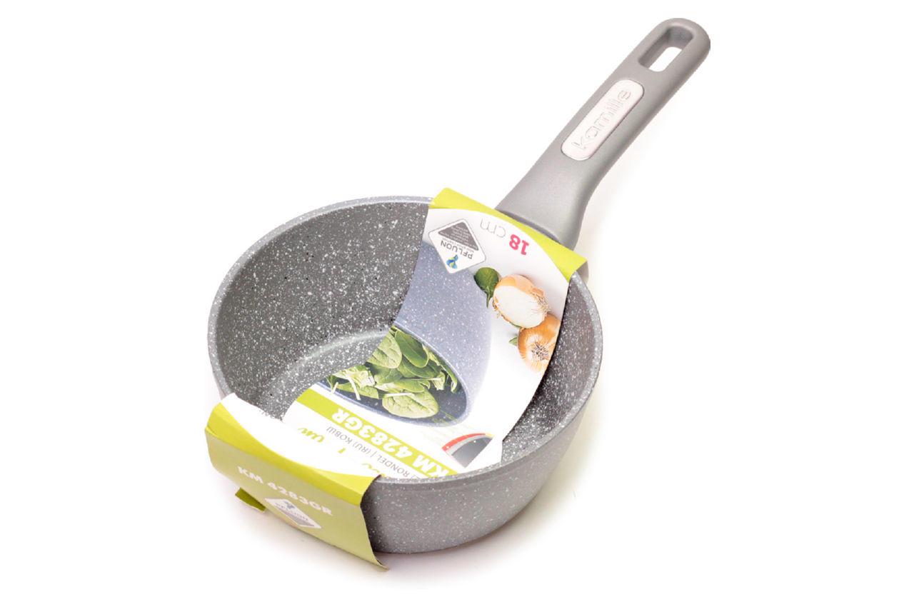 Ковш антипригарный Kamille Marble 180 мм 1,8 л Grey (11648153)