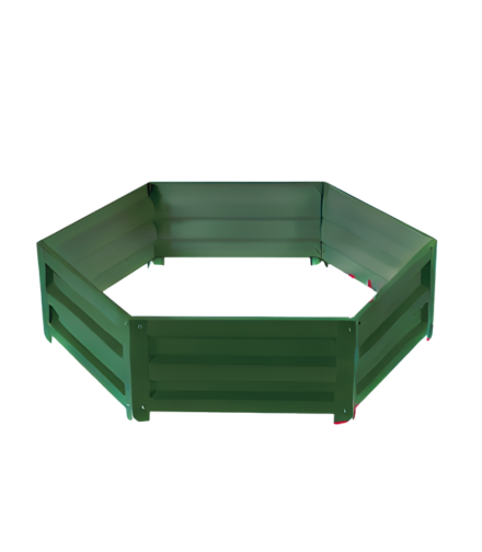 Клумба оцинкованная шестигранная SIMBUD 120 см RAL6020 (2598756)