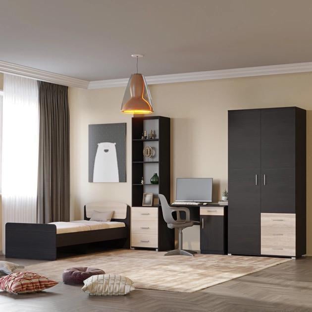 Спальная детская Эверест Бриз-3 комплект Венге/Дуб молочный (EVR-20475)