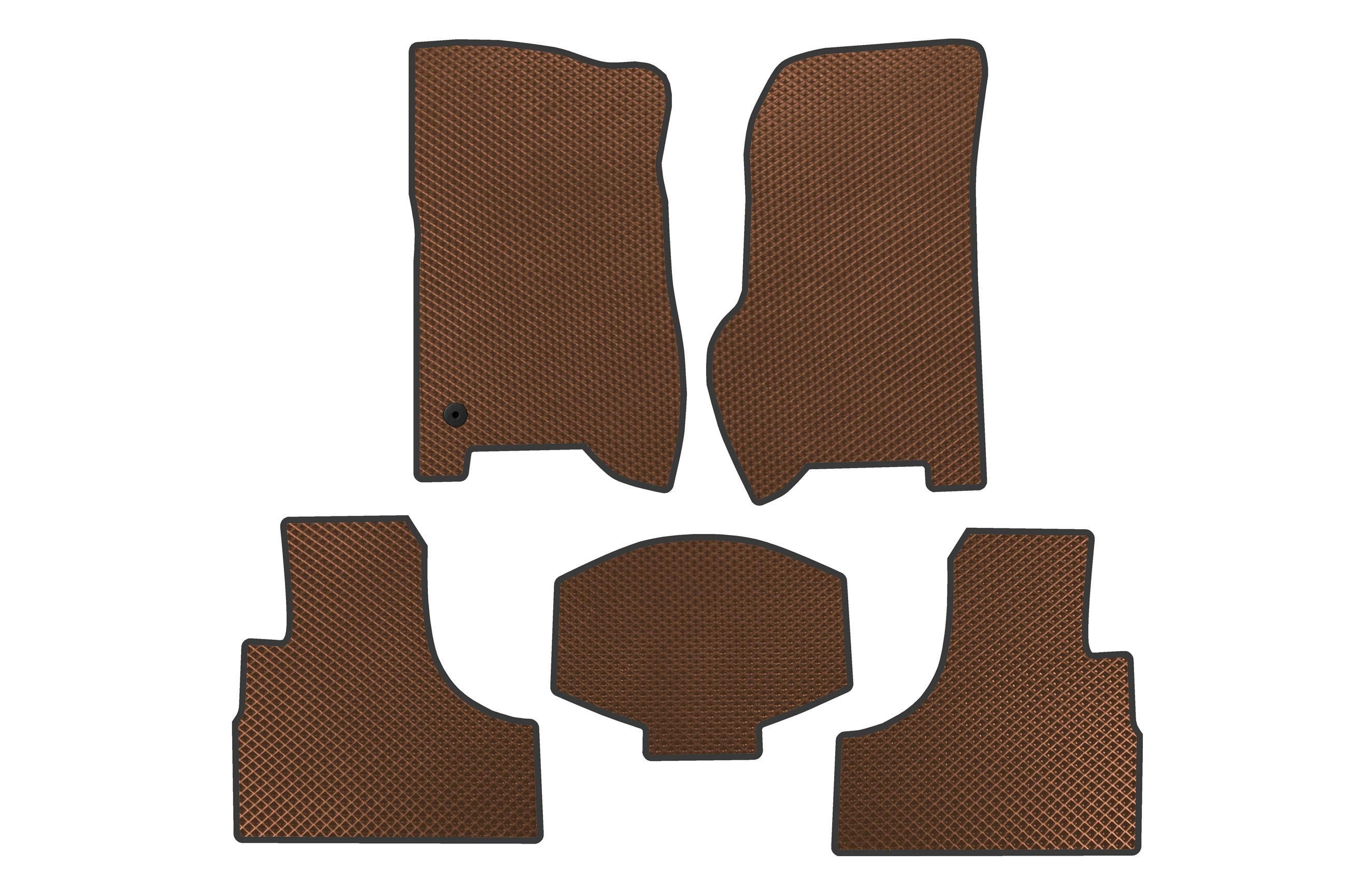 Коврики автомобильные Digital Designs EVA для Jeep Cherokee/Liberty 2002-2007 гг. этилвинилацетат Коричневый (183530)