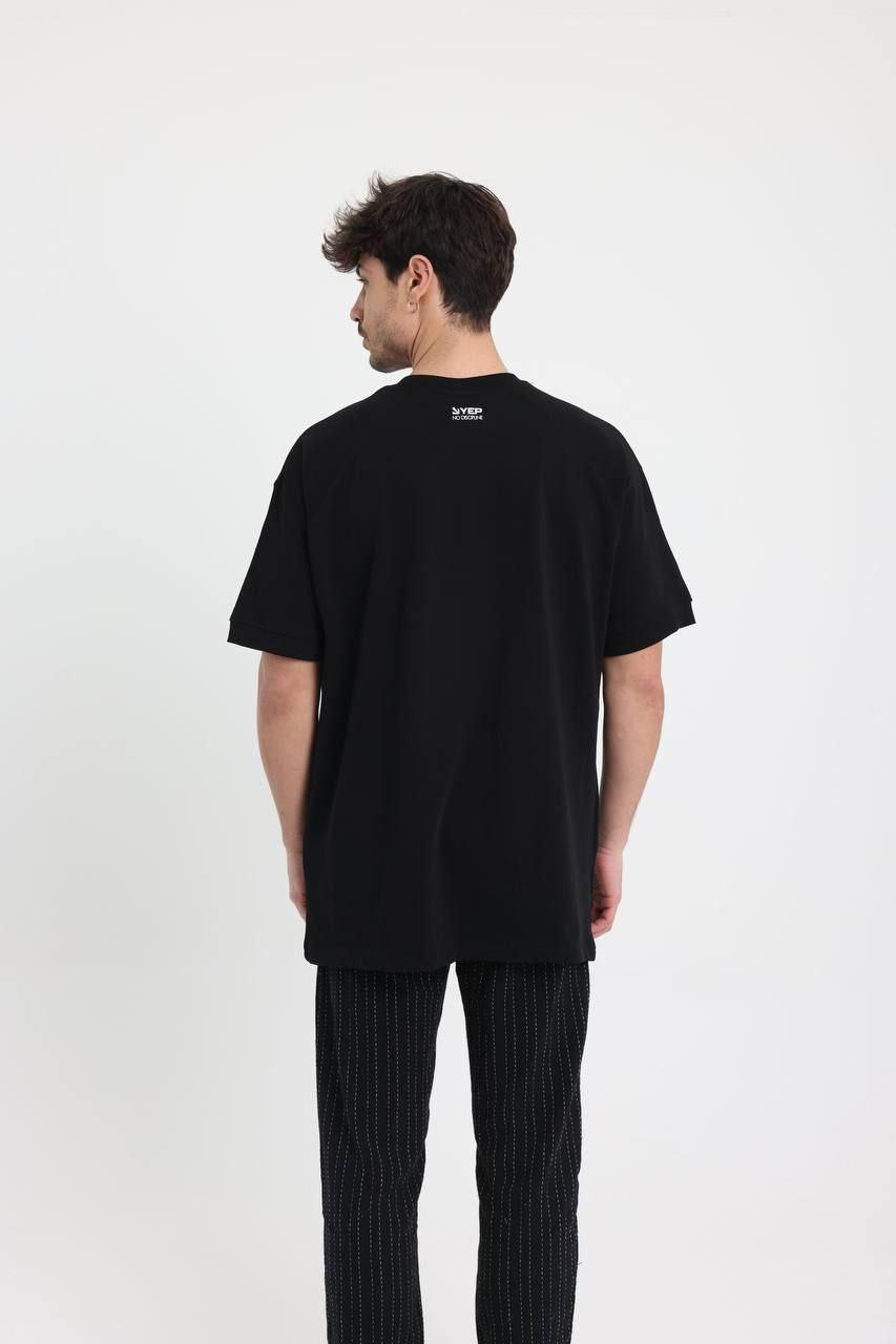 Футболка Oversize M Чорний (0087) - фото 4 Футболка Oversize M Чорний (0087) - фото 4