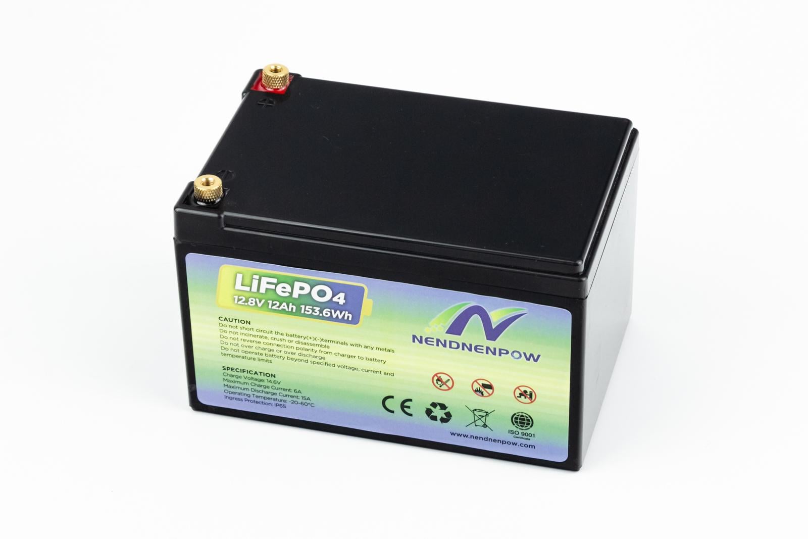 Аккумулятор 12.8V12Ah 153,6Wh LiFePO4 L151хW98хH98 мм