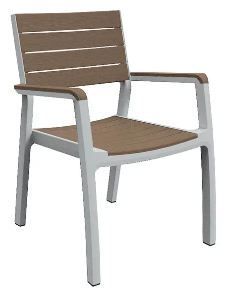 Стул садовый Keter Harmony Armchair Белый/Капучино (CNT00008673)