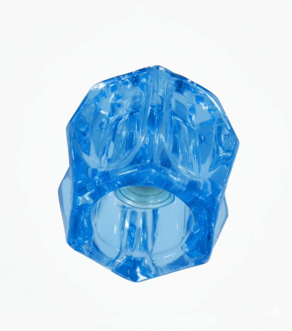 Плафон декоративний скляний HEX55-BL Блакитний