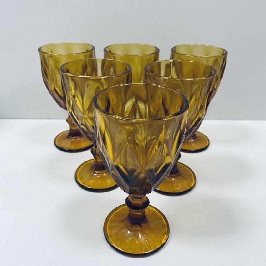 Набір скляних келихів для вина A-PLUS 2257 350 мл 6 шт. Жовтий (2453818096) - фото 3 Набір скляних келихів для вина A-PLUS 2257 350 мл 6 шт. Жовтий (2453818096) - фото 3