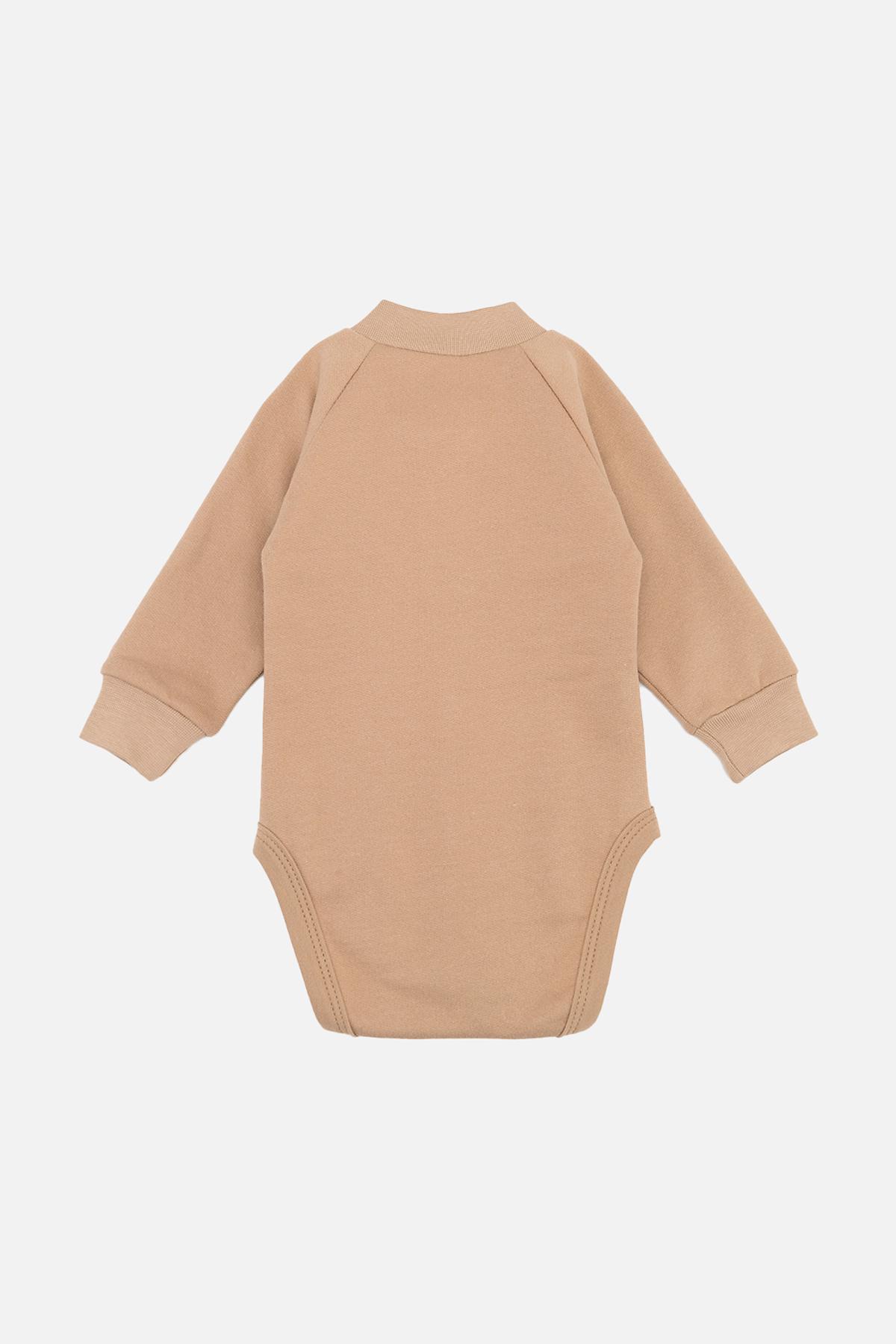 Боді ясла для хлопчика 56 см Бежевий (00-00239454) - фото 3