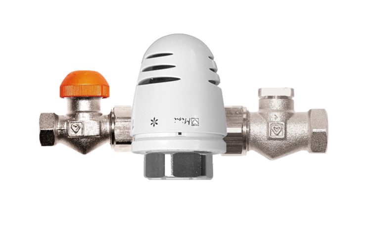 Комплект радіаторний термостатичний HERZ MINI TS-98-V 1/2" прохідний