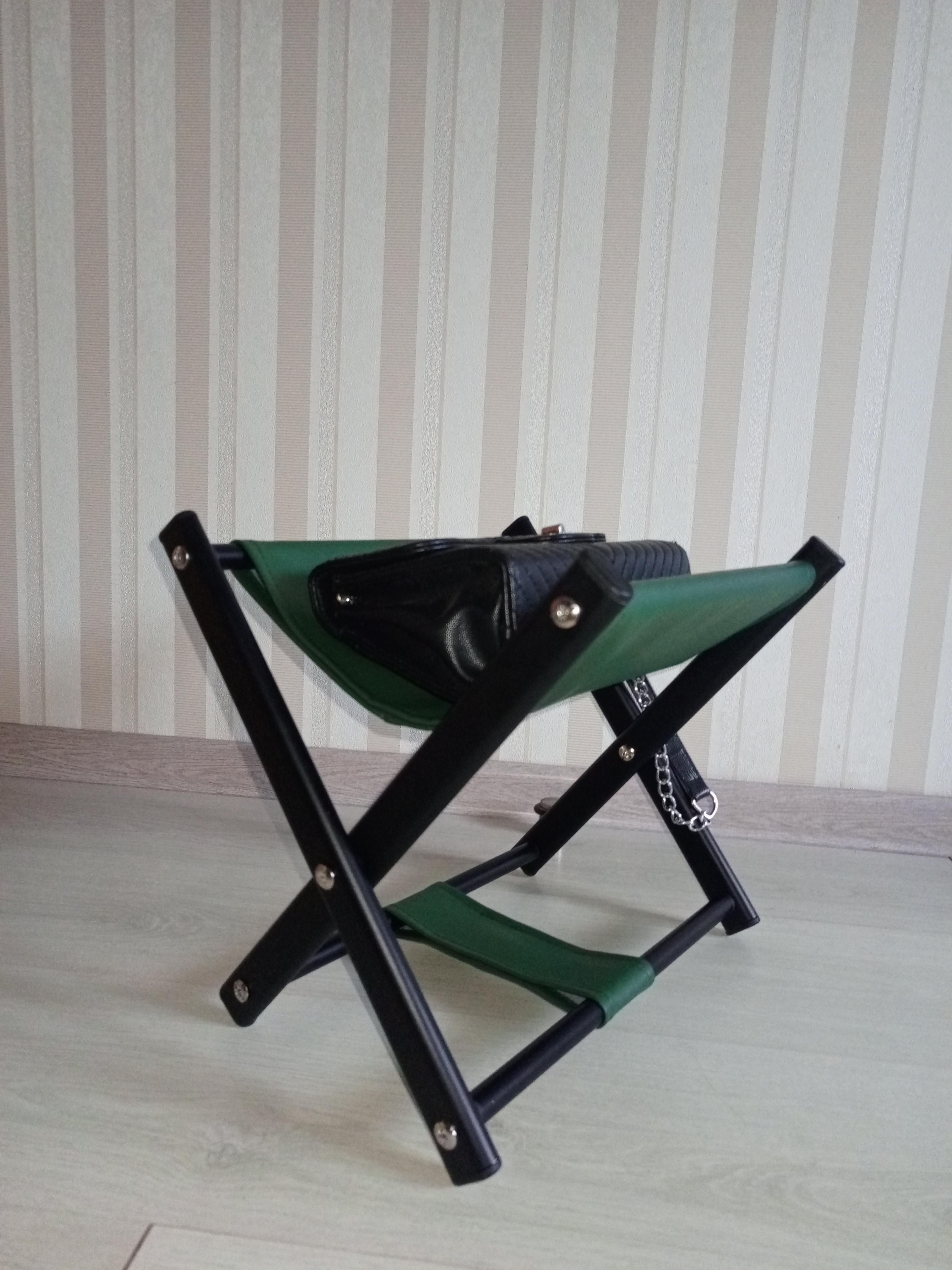 Підставка для сумки висота 31 см Зелений/Чорний - фото 4 Підставка для сумки висота 31 см Зелений/Чорний - фото 4