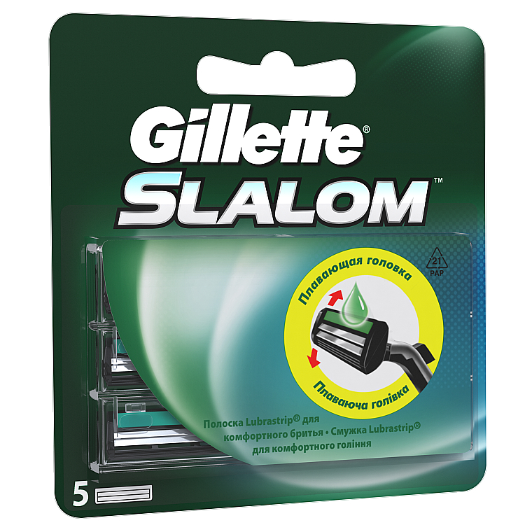 Картриджи сменные для бритья мужские Gillette Slalom 5 шт. (8063377)