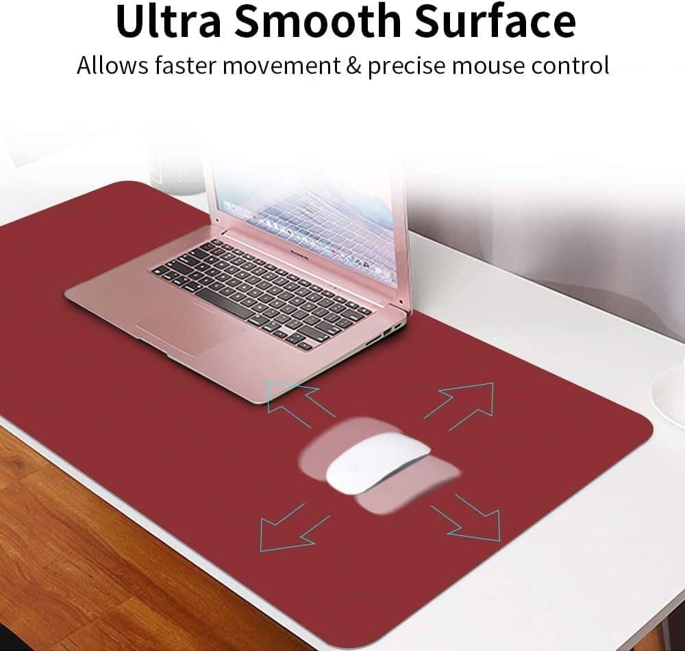 Ігрова поверхня Desk Mat Ultra Slim 900x400x1,8 мм Burgundy/Orange - фото 3 Ігрова поверхня Desk Mat Ultra Slim 900x400x1,8 мм Burgundy/Orange - фото 3