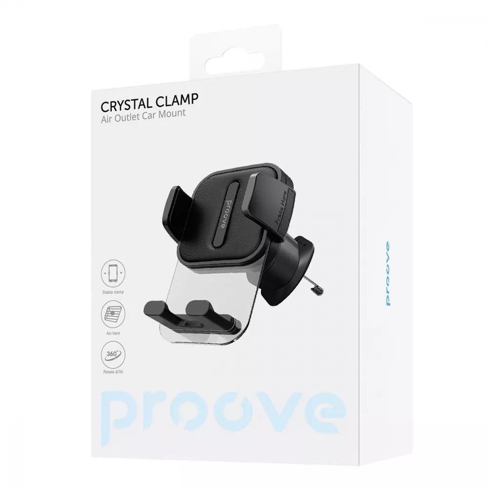 Автомобільний тримач Proove Crystal Clamp Air Outlet Car Mount Black - фото 2