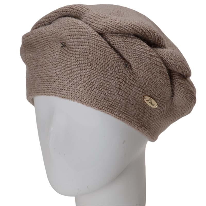 Берет женский Lirus Зефир двойной полушерстяной Бежевый (131881)