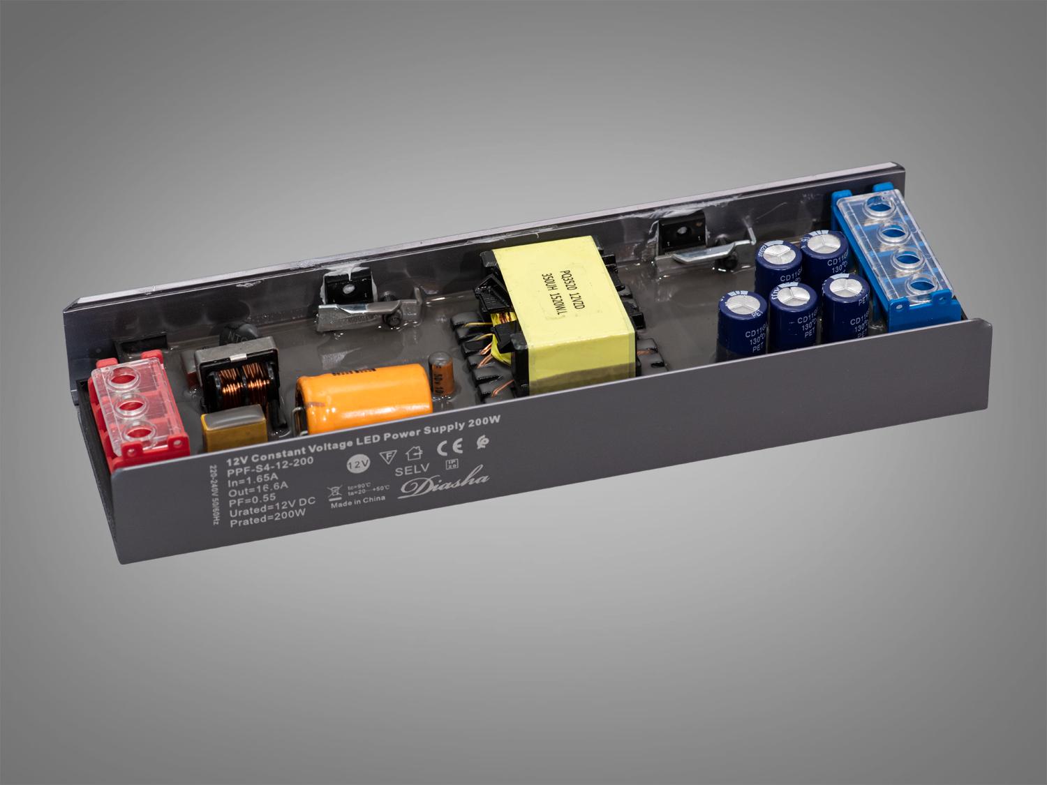 Блок живлення для LED стрічки 12 В 200 Вт 16,66А (PPF-A200w-12 В) - фото 3 Блок живлення для LED стрічки 12 В 200 Вт 16,66А (PPF-A200w-12 В) - фото 3