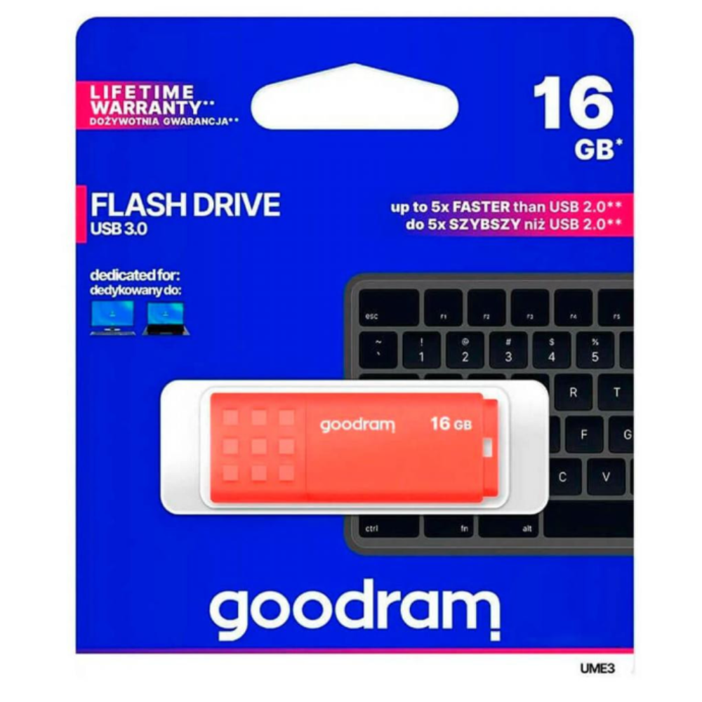 Флеш-пам'ять USB Goodram UME3-0160O0R11 USB 3.0 16 Gb Помаранчевий (586729) - фото 4