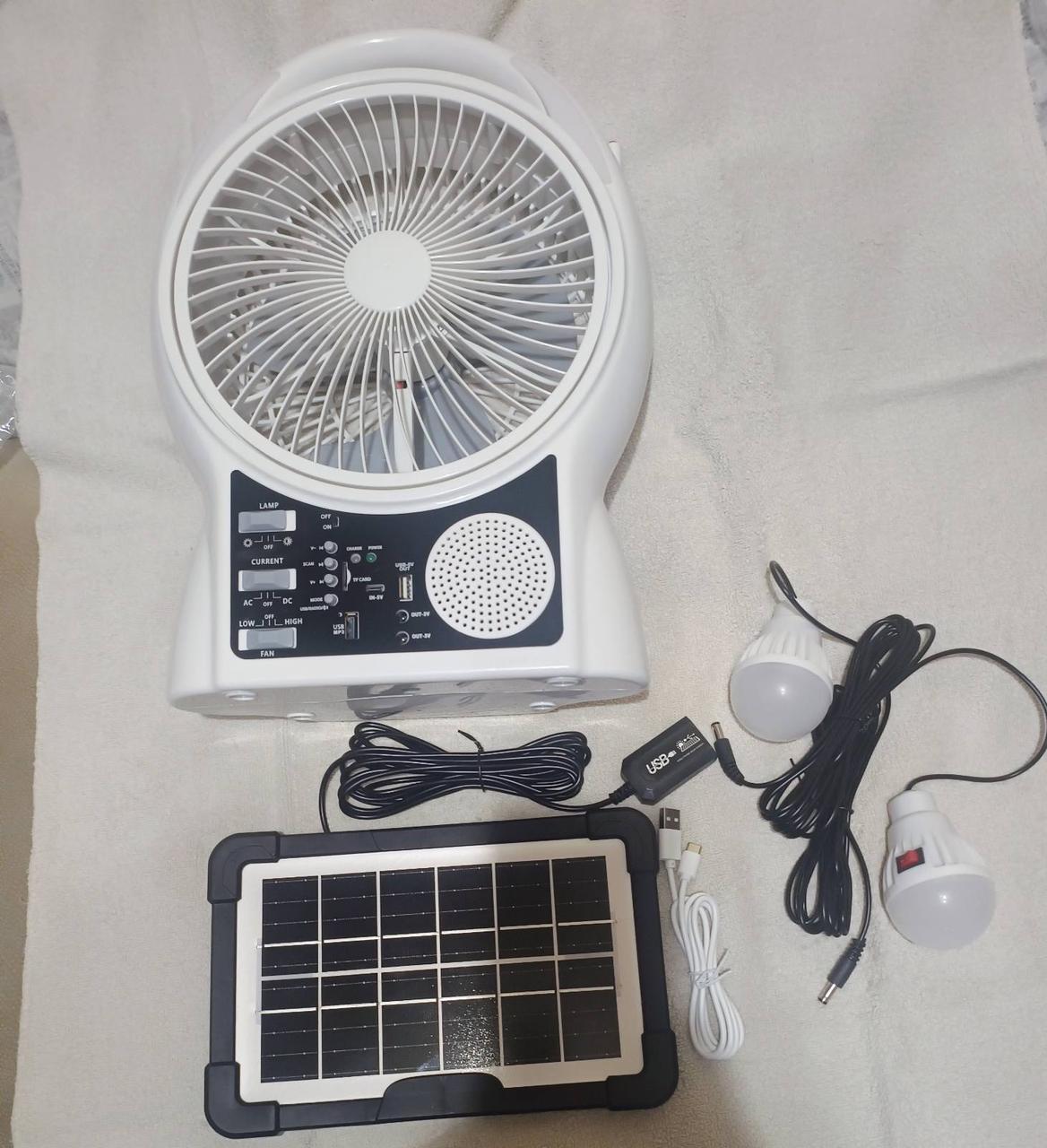 Портативний вентилятор акумуляторний з сонячною батареєю (к920) - фото 2 Портативний вентилятор акумуляторний з сонячною батареєю (к920) - фото 2