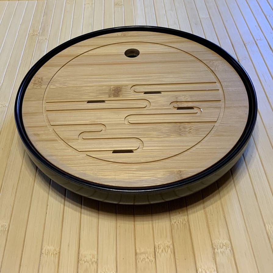 Чабань из бамбука и черного пластика Волна Чабань из бамбука и черного пластика Волна