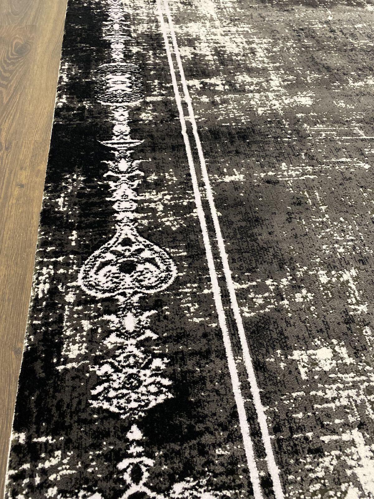 Ковер Monet Mt37B 1,2 х 1,8 м Black/White (5123-11) - фото 4