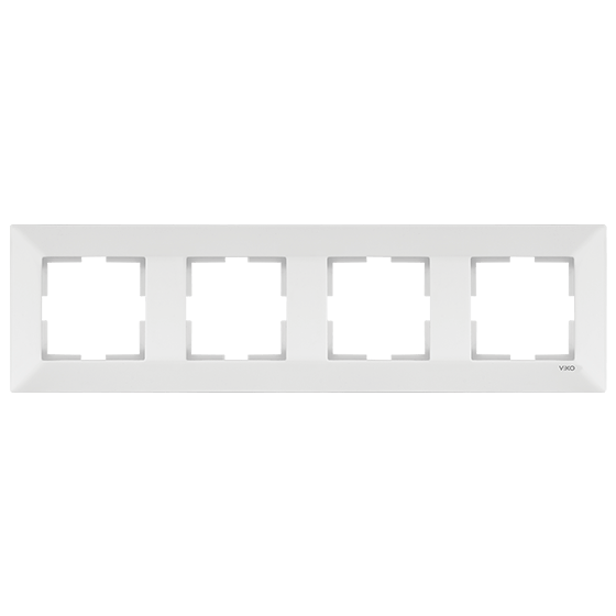 Рамка для розетки Viko Meridian 4-м Белый (90979004-WH)