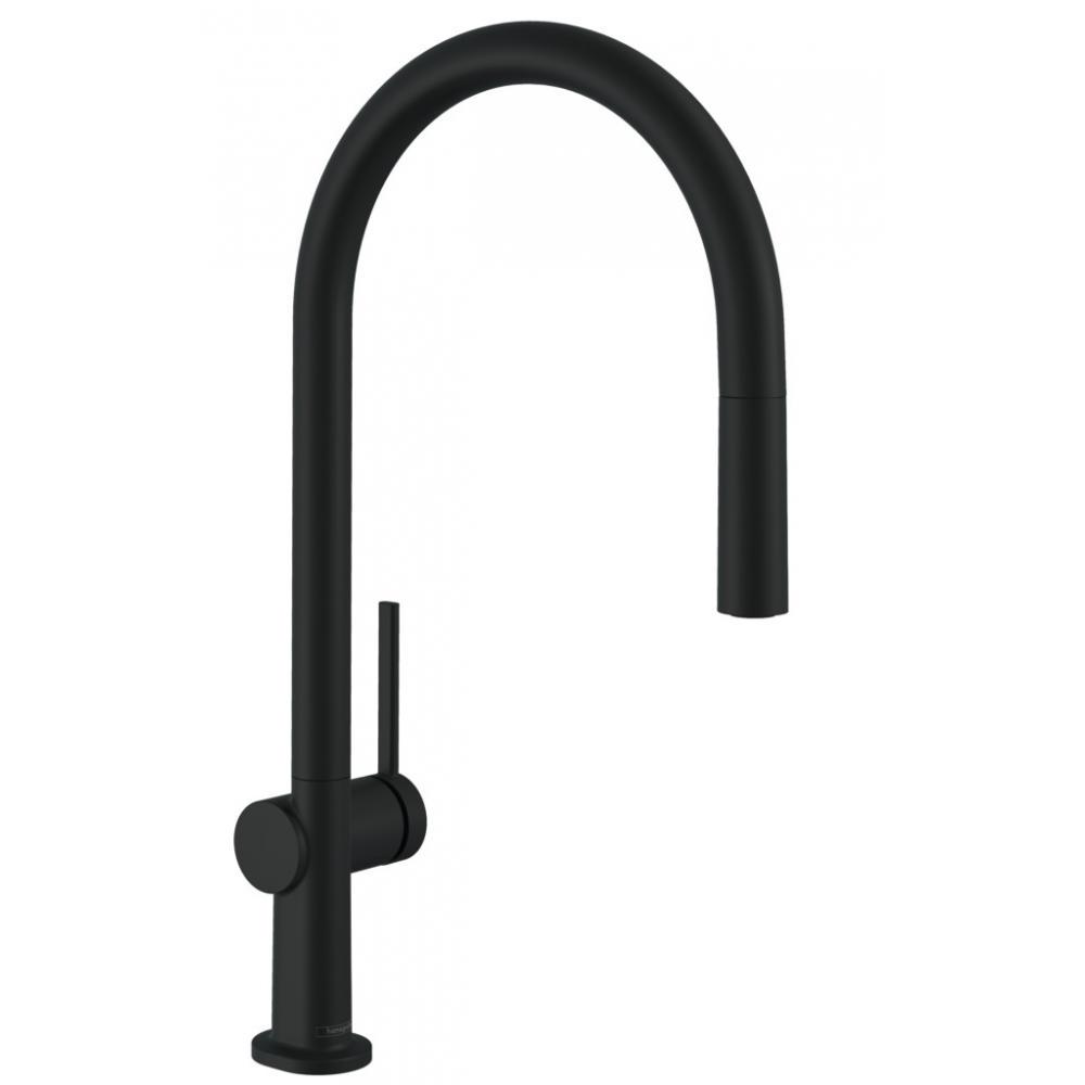Смеситель для кухни Hansgrohe Talis M54 72803670 с видвижной лейкой Черный (142739)