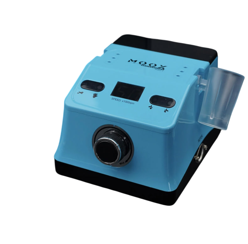 Фрезер профессиональный Мокс X401 на 70 Вт 50000 об/мин для маникюра и педикюра Light blue