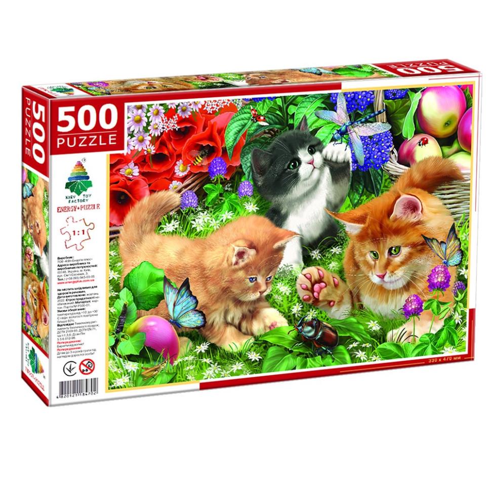 Пазл детский Енергія Плюс Котята и Жучки 500 эл. (IP-177-P-1195)