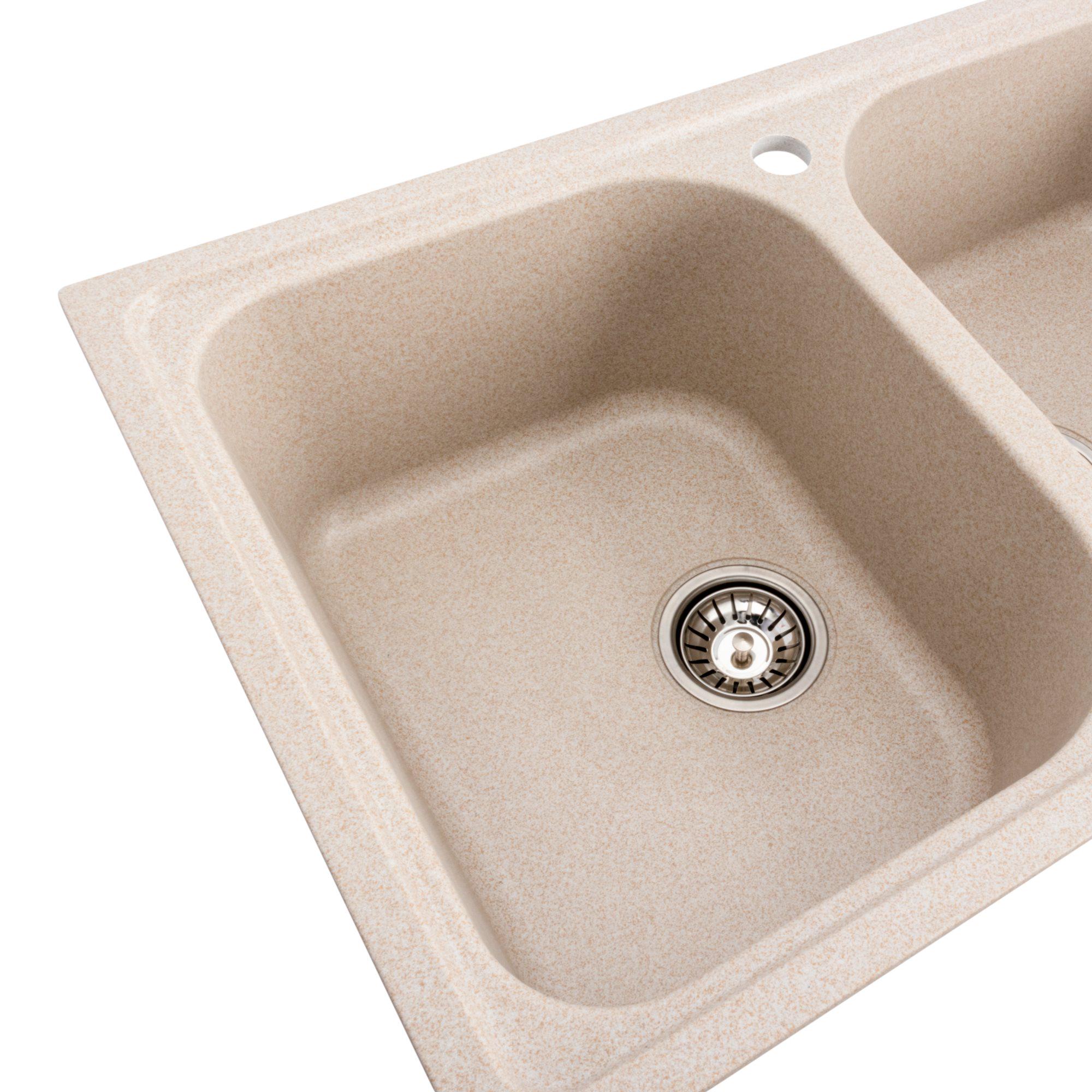 Мийка для кухні гранітна Platinum 7950 Equatoria матова Сафарі - фото 4