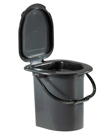 Ведро-биотуалет устойчивое 18 л Серый (4986821)