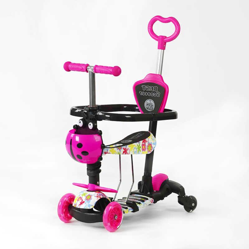Самокат Best Scooter LS-04588 защитный бампер PU колеса со светом