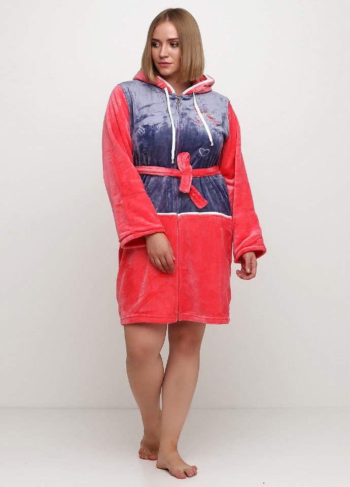 Халат Wild Love M Розовый/Сизый (840)