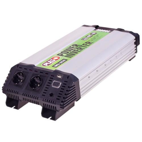 Преобразователь напряжения PULSO/IMU-2020/12V-220V/2000W/USB-5VDC2.0A