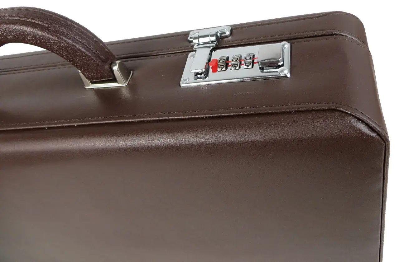 Дипломат чоловічий Portfolio екошкіра Коричневий (S1645450) - фото 7 Дипломат чоловічий Portfolio екошкіра Коричневий (S1645450) - фото 7