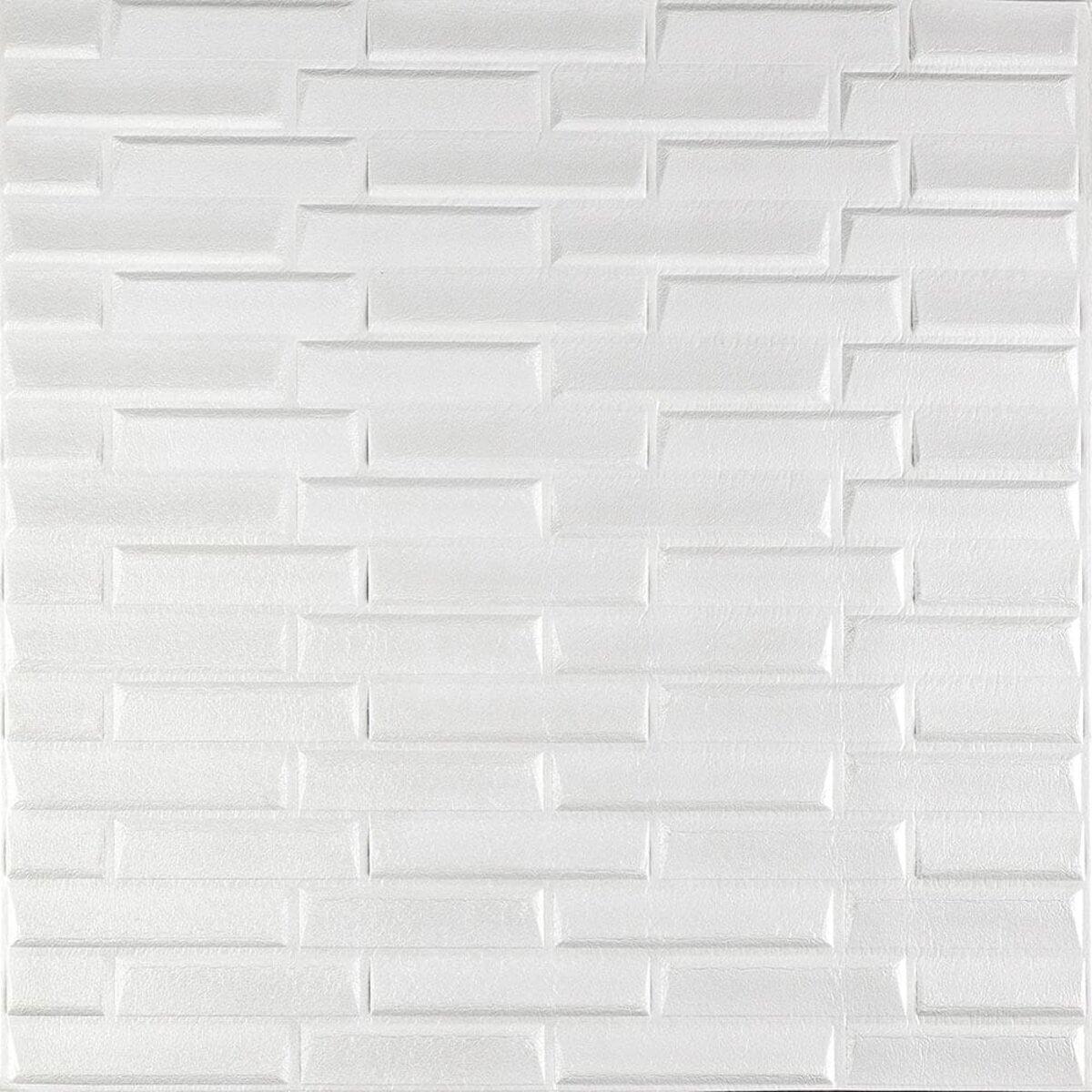 3D-панель самоклеящаяся Кладка 770х700х5 мм Белый (031-5)