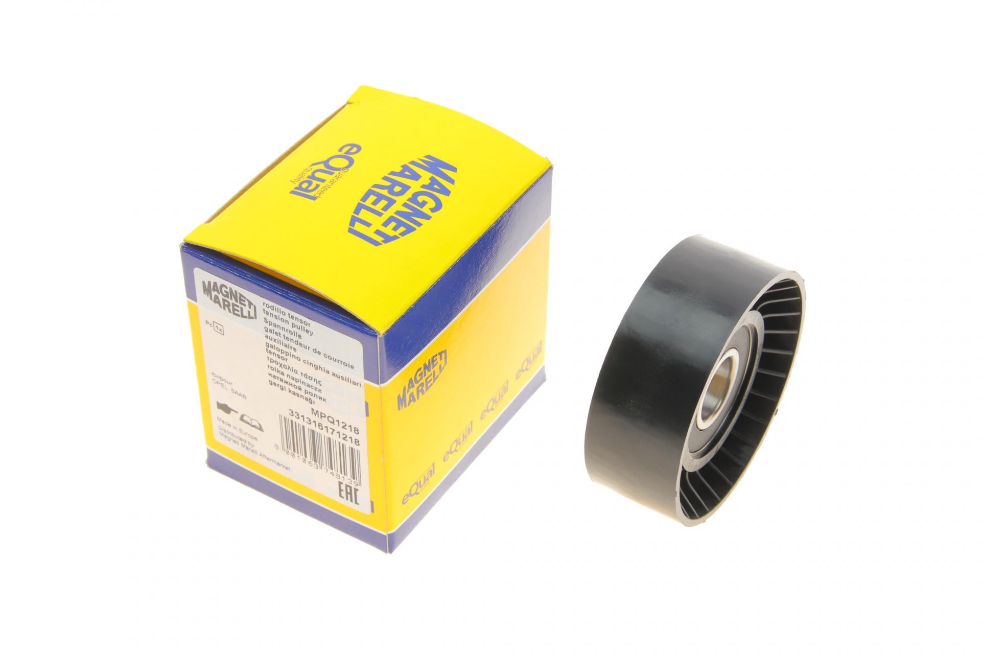 Ролик генератора MAGNETI MARELLI Opel Astra J/Zafira/Insignia 2.0 CDTI 08- натяжной MPQ1218 (331316171218 MAGNETI MARELLI)