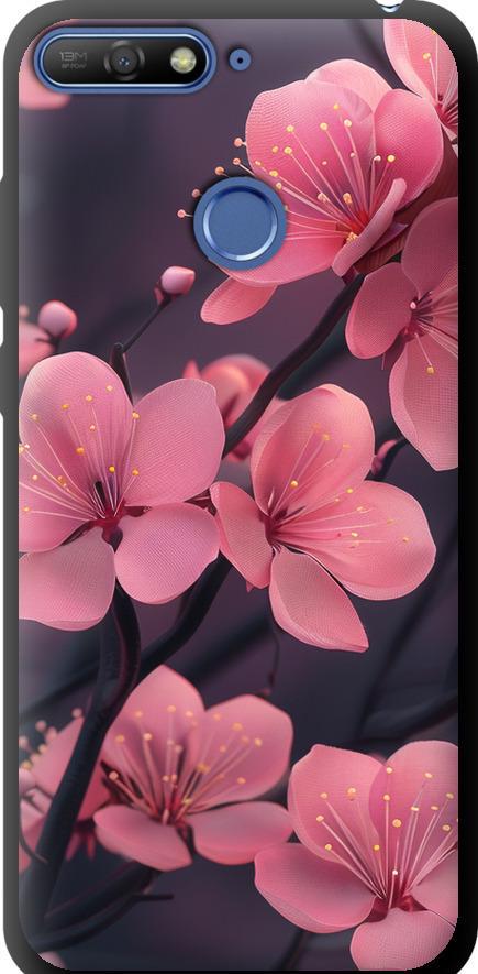 Чехол на Huawei Y6 Prime 2018 Пурпурная сакура (6075b-1441-42517)