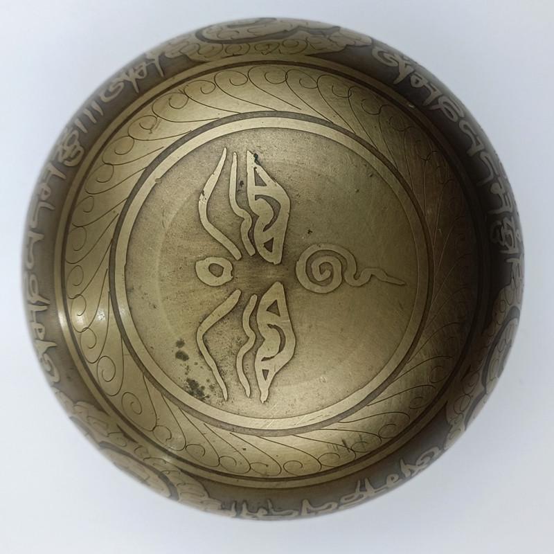 Чашка непальська що співає з мантрами 5,5х10,5 см Сірий (C5481) - фото 3 Чашка непальська що співає з мантрами 5,5х10,5 см Сірий (C5481) - фото 3