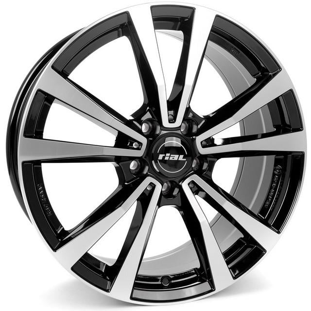 Литые диски Rial M12 7,5x18 5x112 ET40 DIA66,6 Diamond black front polished Литые диски Rial M12 7,5x18 5x112 ET40 DIA66,6 Diamond black front polished