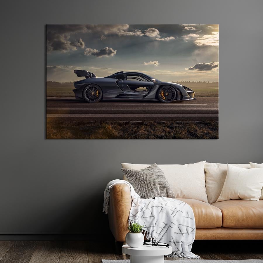 Картина на холсте McLaren Senna цвета металлик 75x50 см (1363-1)