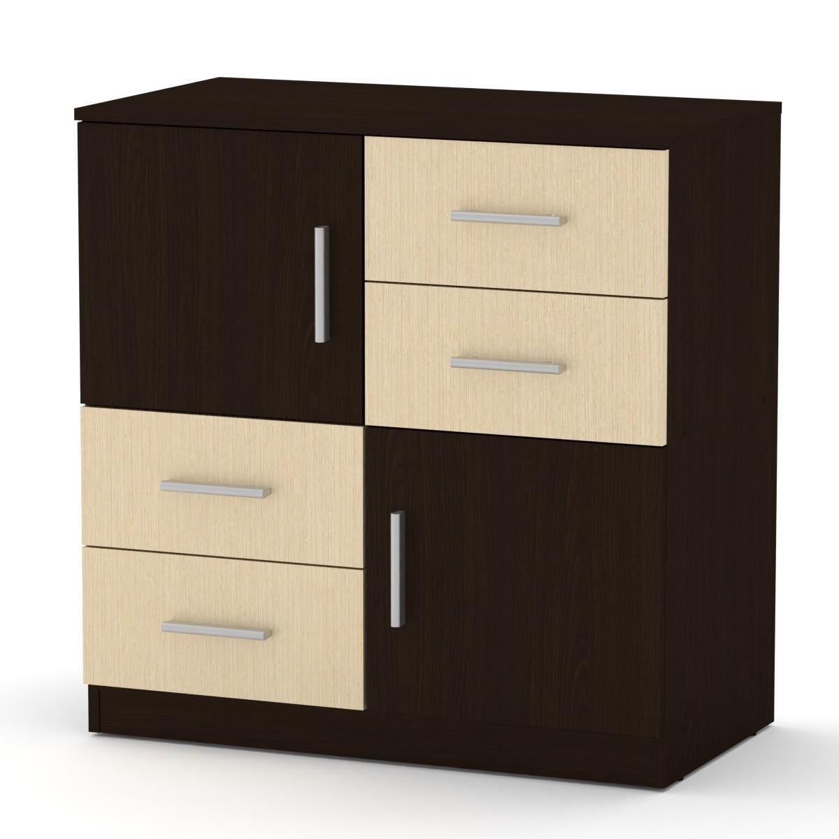 Комод для вещей Компанит 2+4 Венге комби (17926) - фото 1 Комод для вещей Компанит 2+4 Венге комби (17926) - фото 1