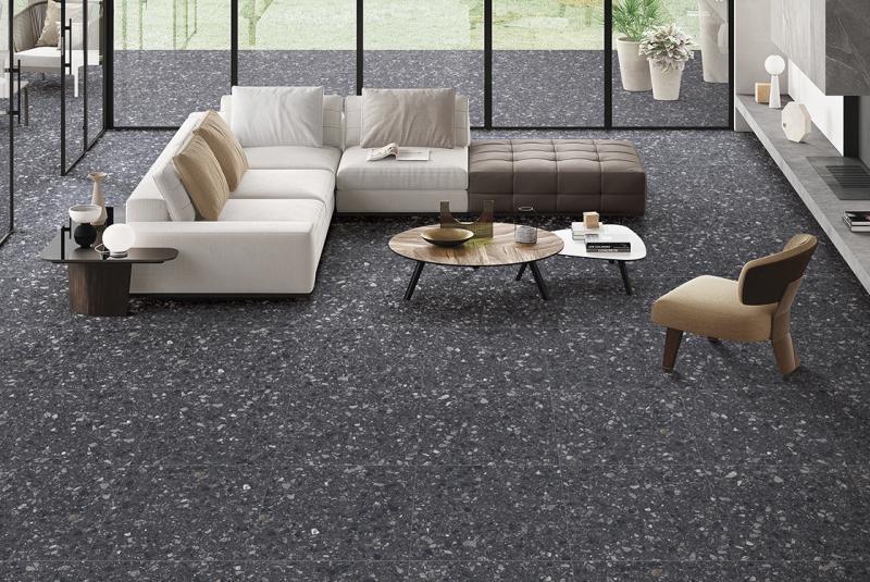 Плитка для підлоги та стін Cerama Market FLORENCE TERRAZZO NERO 60x60 см (23675698) - фото 4