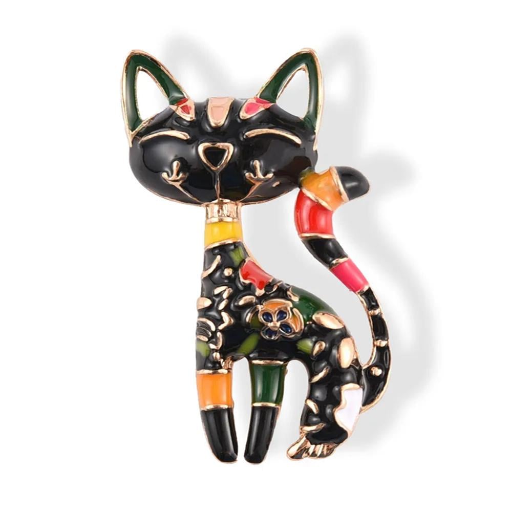 Брошка Котик 24x40 мм 12 г (494693360)