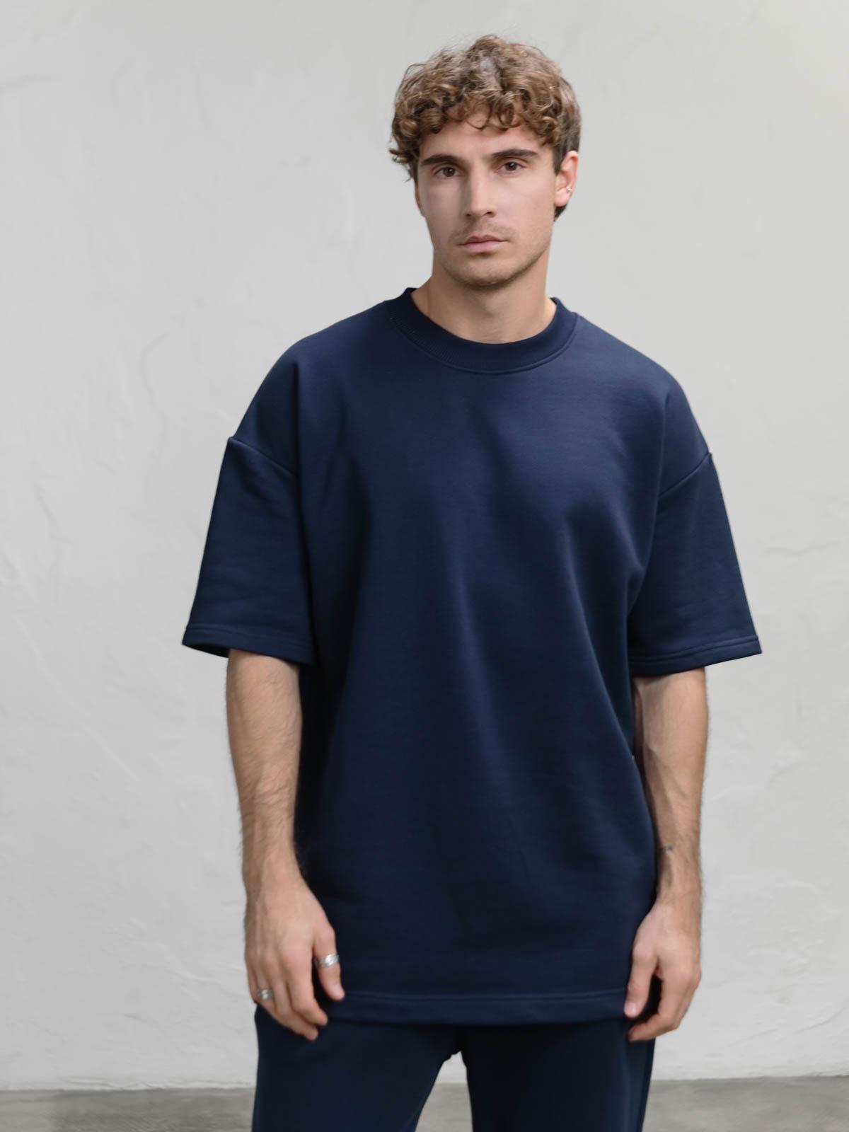 Футболка чоловіча вільна FROMUS XL/XXL Синій (1125-5)