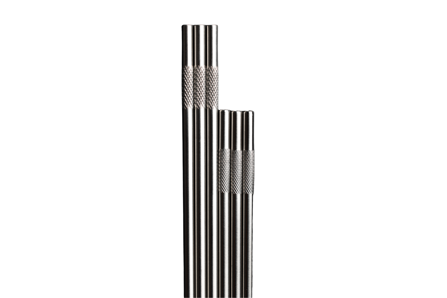 Трубочка для коктейлей металлическая Straw набор 5 шт. 13 см (4542)