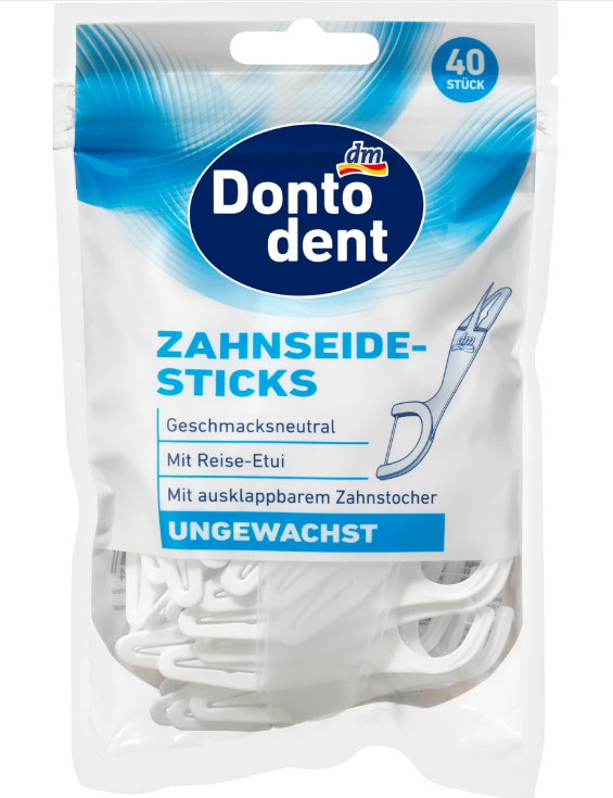 Зубочистки-флостік з зубною ниткою Dontodent 40 шт.
