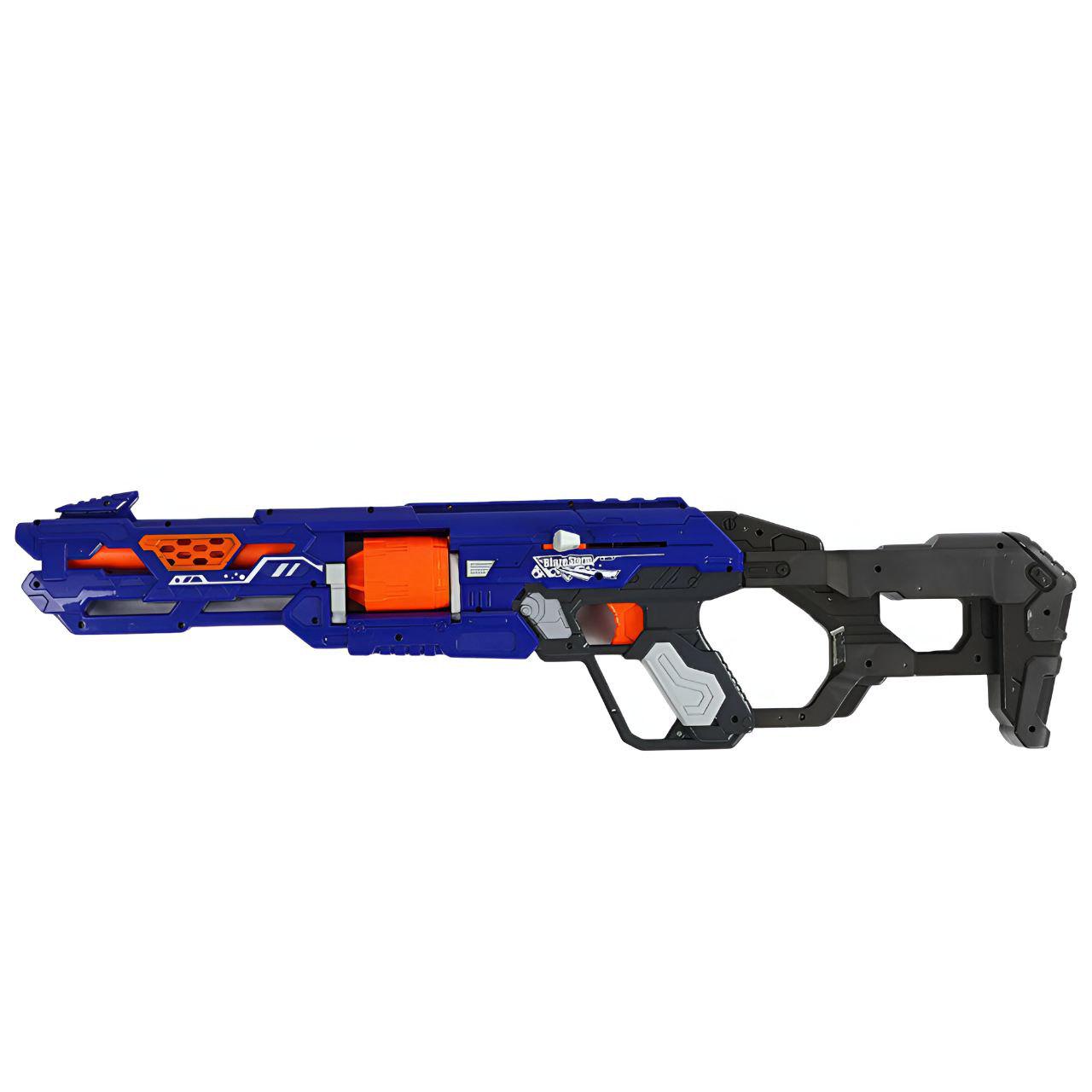 Автомат ZC 7105 10 мягких патронов 10 патронов на присоске Синий Автомат ZC 7105 10 мягких патронов 10 патронов на присоске Синий