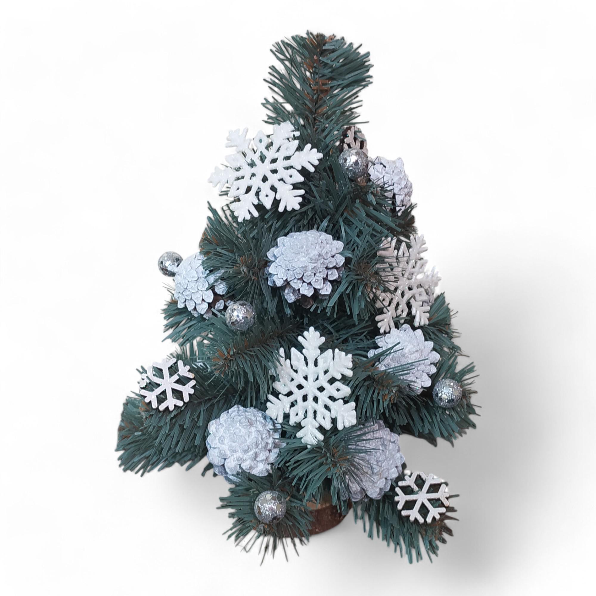 Искусственная елка украшена 28 см Зеленый (CR19) Искусственная елка украшена 28 см Зеленый (CR19)