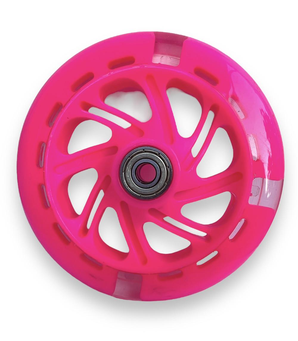 Колесо для самоката з підсвіткою 120-20 мм Рожевий